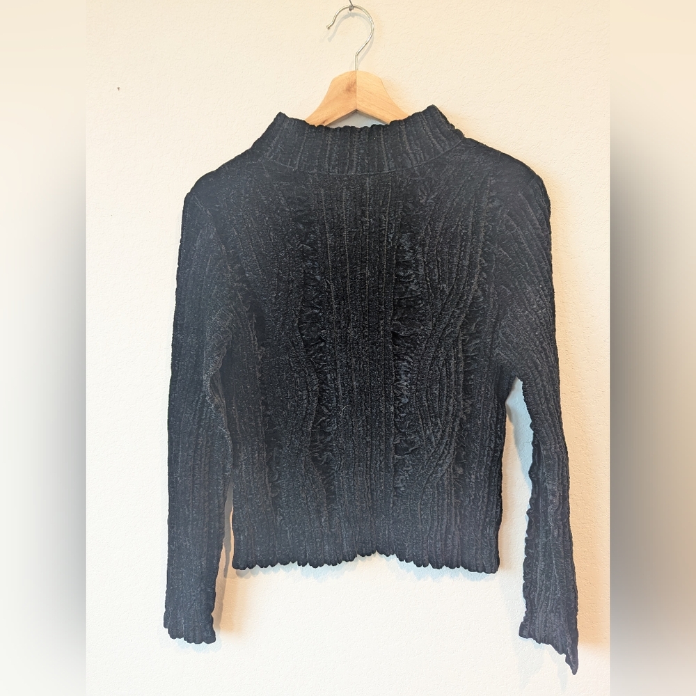 Peplum Yoshiki Hishinuma Long Sleeve High Neck Top